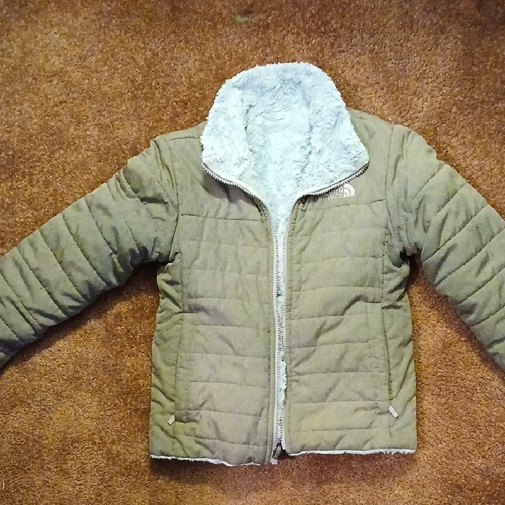 The North Face Kids Khaki Quilted Puffer Jacket